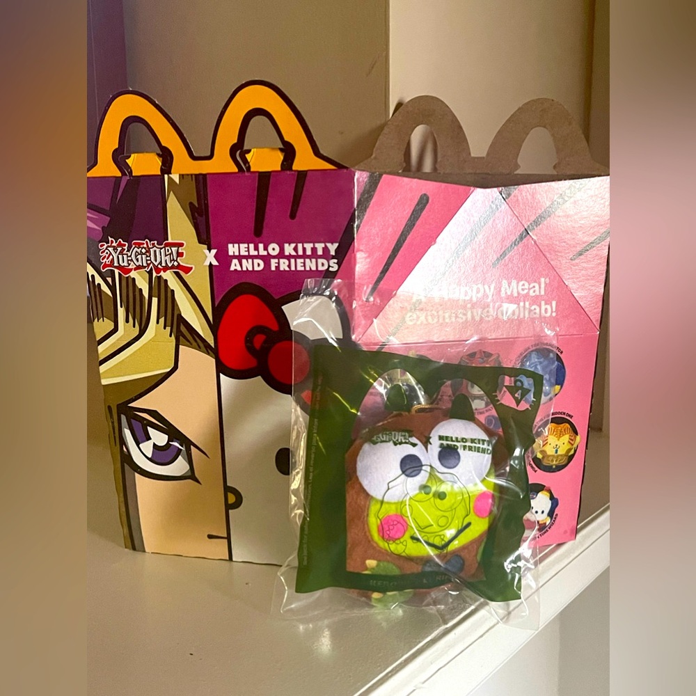 Yu-Gi-Oh x Sanrio Keroppi Kuriboh Plush McDonalds Happy Meal Toy NEW SEALED